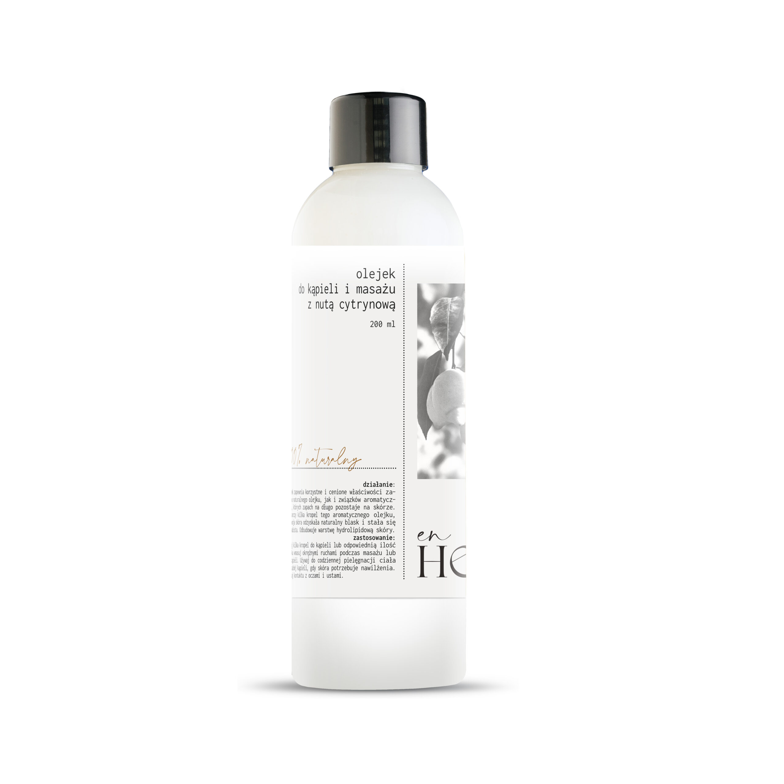 Olejek do kąpieli i masażu z nutą cytryny i bergamoty [200 ml]