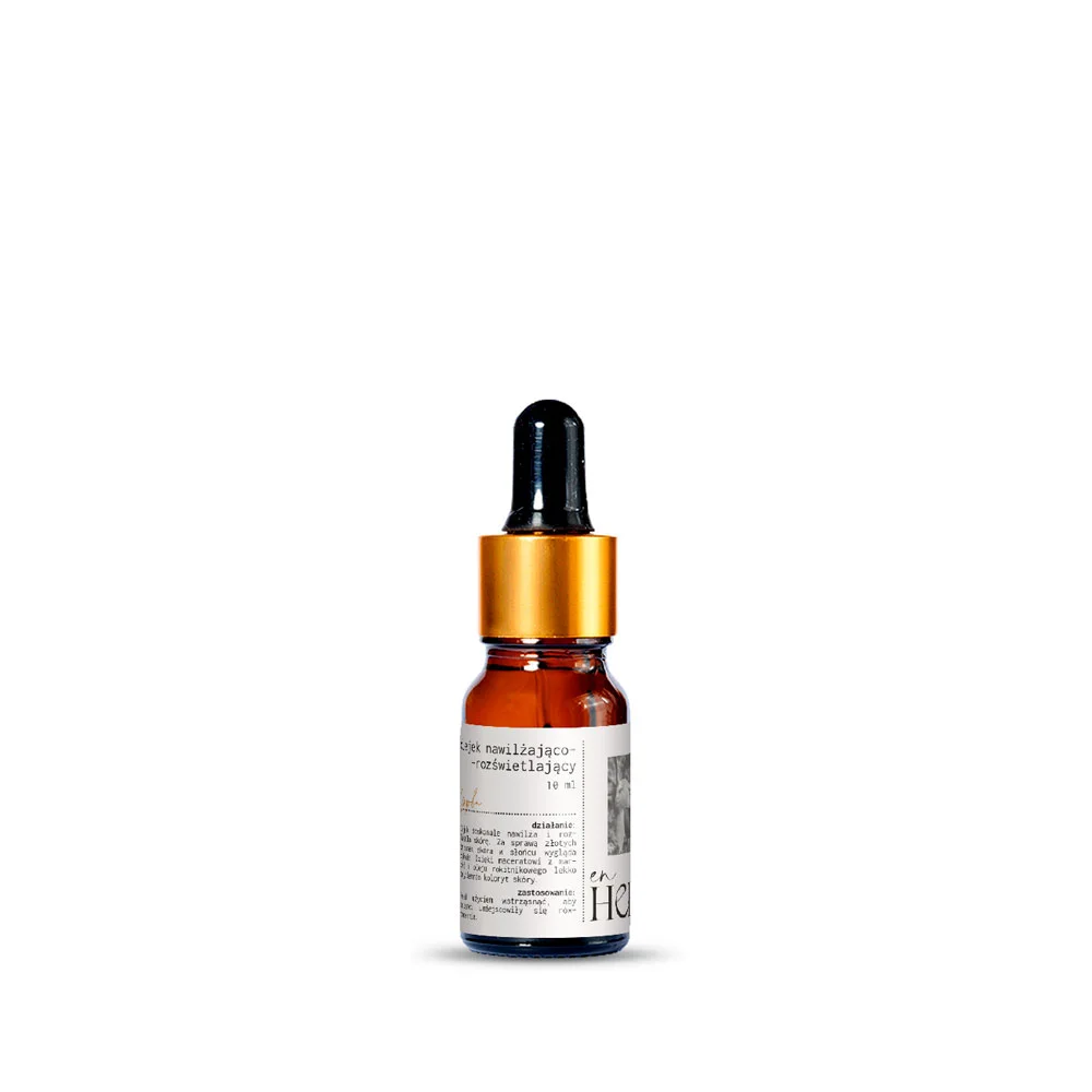 Olejek rozświetlająco – nawilżający ze złotymi drobinkami [10 ml]